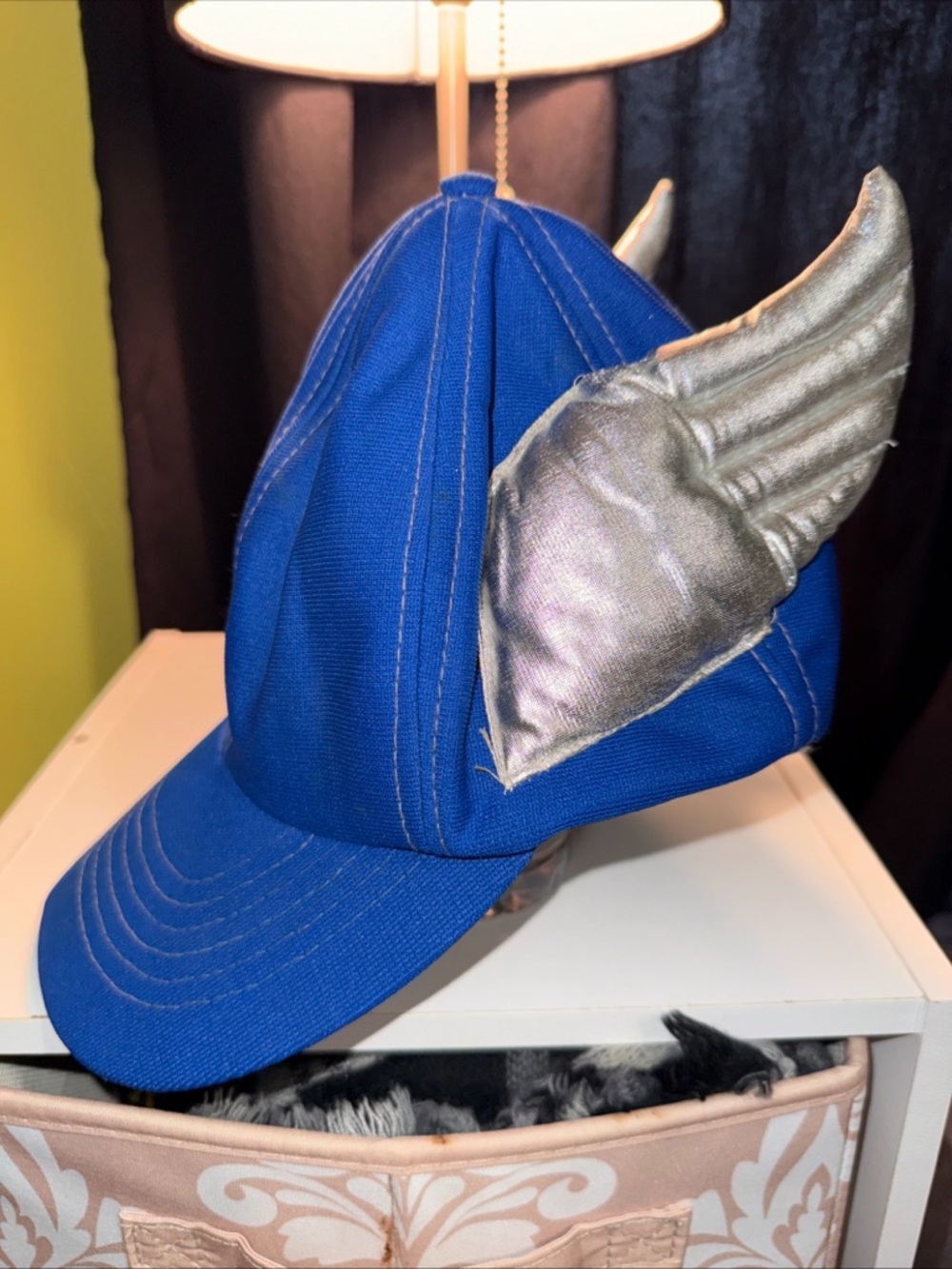 The Vegimals Blue Men's Cap with Silver Wing Accent